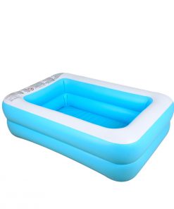 110/128/155cm Inflatable Swimming Pool Camping Garden Family Kids Paddling Pool