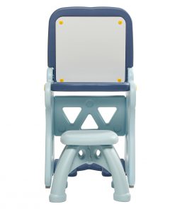 2-in-1 Children Drawing Board Desk with Chair Folding Graffiti Tables Foldable Art Desk Kid Writing Board Drawing Easel