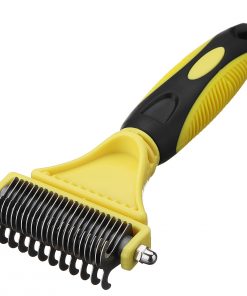 Double Sides Pet Dog Fur Brush Comb Dog Cat Grooming Deshedding Trimmer Tool Pet Rake 12/23 Blades